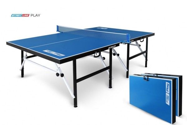 Теннисный стол для помещений "Start line Play Indoor" (274 х 153 х 76 см) синий