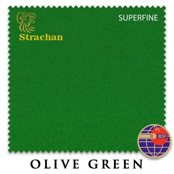 Сукно Strachan Superfine Anti-kick Snooker 193см Olive Green