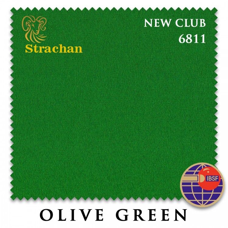 СУКНО MILLIKEN STRACHAN SNOOKER 6811 NEW CLUB 196СМ OLIVE GREEN