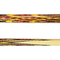 Бильярдный Кий "Игрок" (N)2 РС Тюльпан-3 Черный/Желтый/Красный/Граб c гравировкой