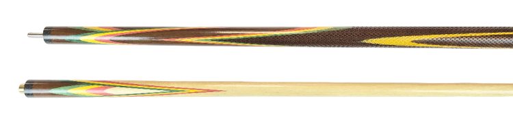 Бильярдный Кий "Игрок" (N)2 РС Цветок Попугай Термограб/Желтый/Красный/Граб