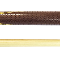 Бильярдный Кий "Игрок" (N)2 РС Классика Термограб Черный/Желтый/граб 14 запилов c гравировой