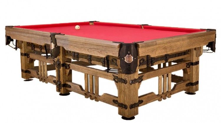 Бильярдный стол Руптур "РИЧАРД", Русская пирамида 9 Футов, Ясень - Массив
