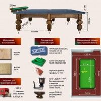 Бильярдный стол Руптур "СЕДОЙ ГРАФ", Пул 9 Футов, Дуб - Массив