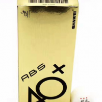 МЯЧИ ПЛАСТИКОВЫЕ SANWEI ABS 40+ З*  10 ШТ.