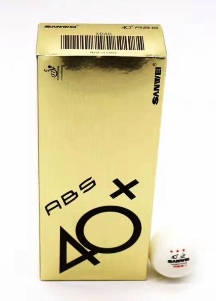 МЯЧИ ПЛАСТИКОВЫЕ SANWEI ABS 40+ З*  10 ШТ.