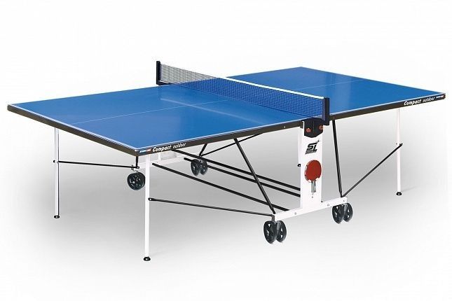 Теннисный стол всепогодный складной "Compact Outdoor LX" (274 х 153 х 76 см) с сеткой