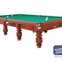 Бильярдный стол Руптур "МАРКИЗ", Русская пирамида 12 Футов, Ольха (борт Ясень)