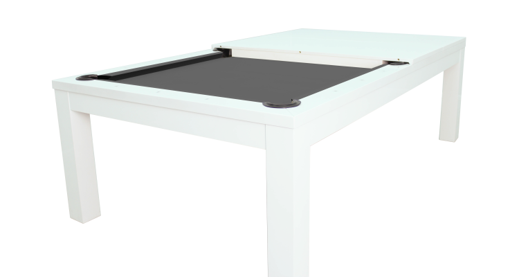 Бильярдный стол для пула "Penelope" 8 ф (белый, со столешницей)