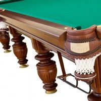 Бильярдный стол Руптур "МАГНАТ-ЛЮКС", Снукер 12 Футов, Дуб - Массив