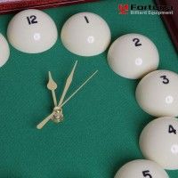 Часы Бильярд SR4666 коричневые 43x43см