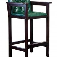 Кресло бильярдное из ясеня (мягкое сиденье + мягкая спинка, цвет махагон)