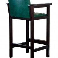 Кресло бильярдное из ясеня (мягкое сиденье + мягкая спинка, цвет махагон)