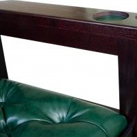 Кресло бильярдное из ясеня (мягкое сиденье + мягкая спинка, цвет махагон)