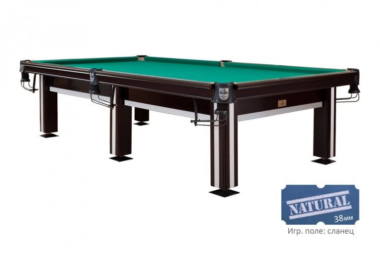 Бильярдный стол Руптур "БРОНКС-ПРЕМИУМ", Русская пирамида 10 Футов, Ольха (борт Ясень)