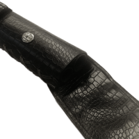 Тубус "МАСТЕР" винил 2рс ¾ 2 кармана кроко черный