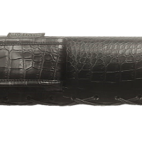 Тубус "МАСТЕР" винил 2рс ¾ 2 кармана кроко черный