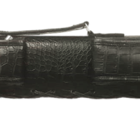 Тубус "МАСТЕР" винил 2рс ¾ 2 кармана кроко черный