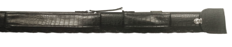 Тубус "МАСТЕР" винил 2рс ¾ 2 кармана кроко черный