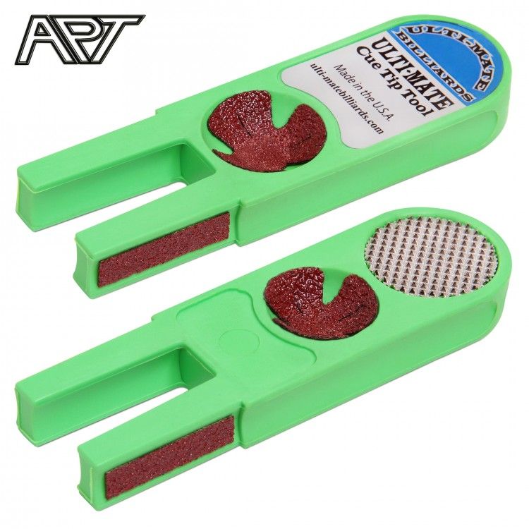 Инструмент для обработки наклейки Ulti-Mate Cue Tip Tool зелёный