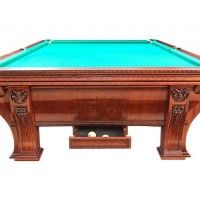 Бильярдный стол Руптур "МОНАРХ", Русская пирамида 12 Футов, Ясень - Массив