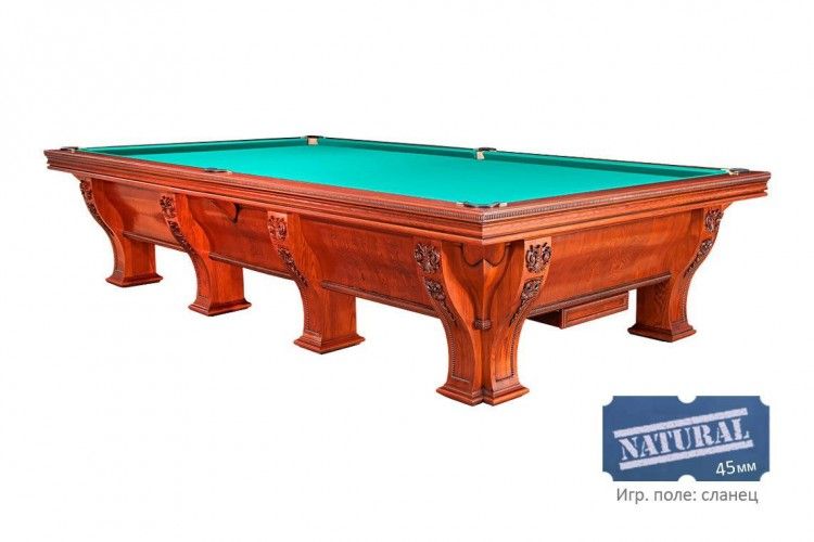 Бильярдный стол Руптур "МОНАРХ", Русская пирамида 12 Футов, Ясень - Массив